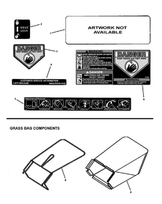Group, Decal, Deere, Njs46 Diagram and Parts List for 7800646-LP7800646-NJS46 2010 Briggs and Stratton Lawn Mower
